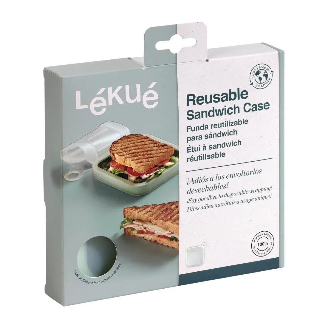 FS298 Lekue Reusable Silicone Sandwich Case - JD Catering Equipment Solutions Ltd