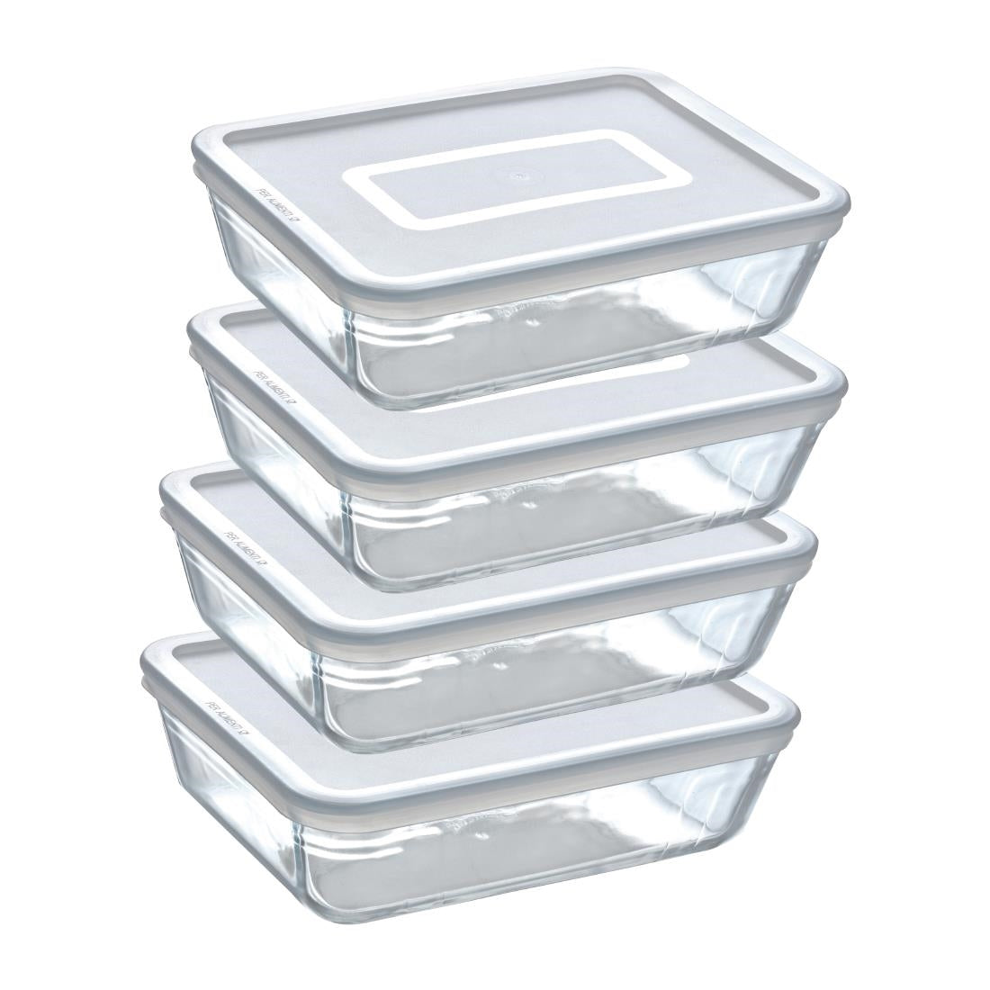 FS360 Pyrex Batch Cooking Cook & Freeze Food Storage Glass Containers Set Of 4 1.5 Ltr JD Catering Equipment Solutions Ltd