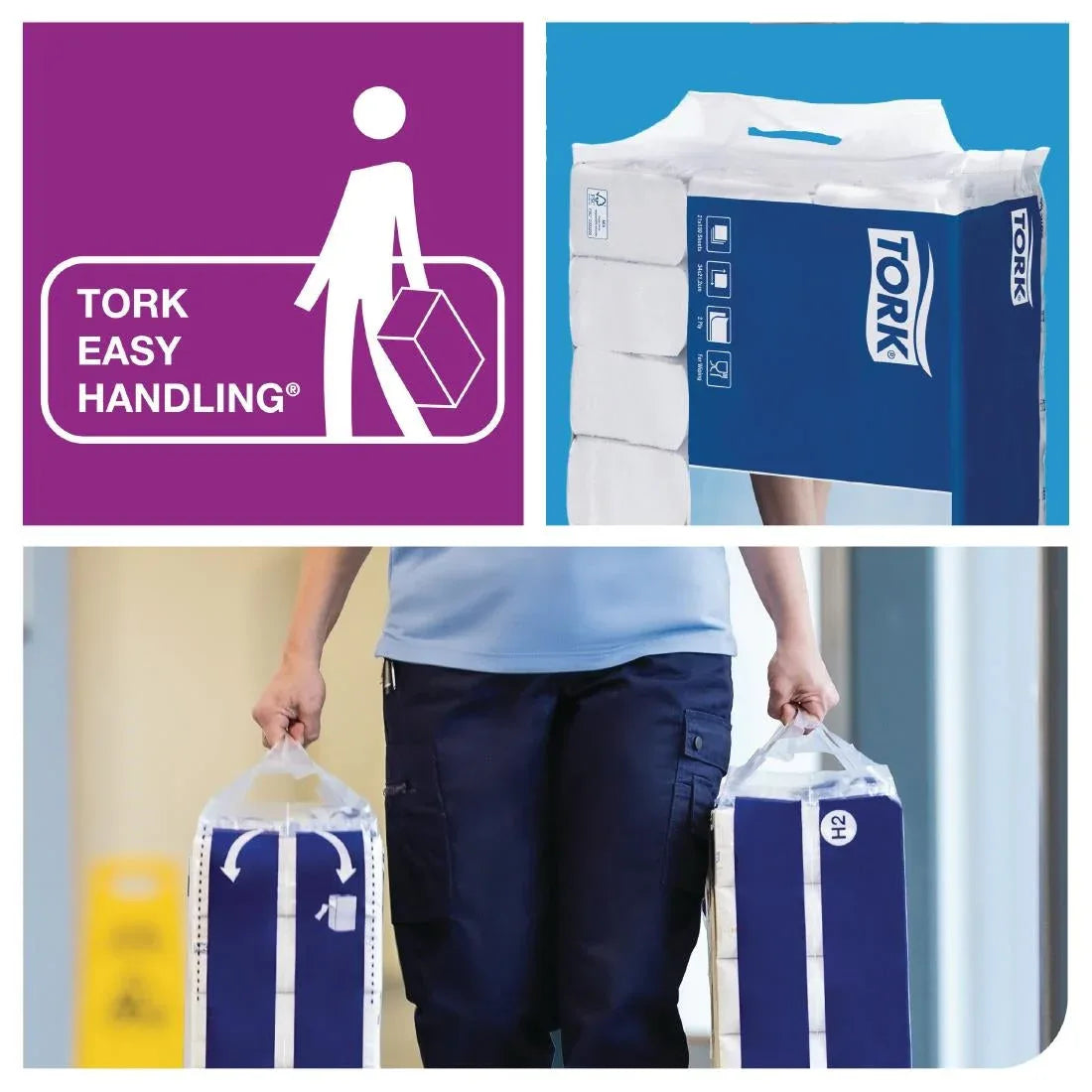 FS370 Tork PeakServe Continuous 1-Ply Hand Towels White (Pack of 12 x 410) - JD Catering Equipment Solutions Ltd