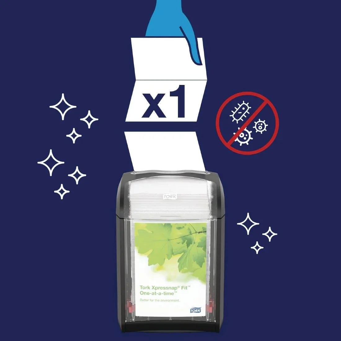 FS373 Tork Xpressnap Fit Recycled Dispenser Napkin White 2Ply (Pack of 6x720) - JD Catering Equipment Solutions Ltd