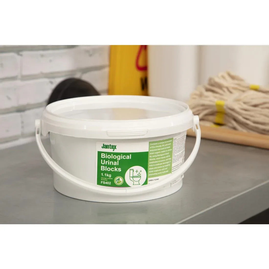 FS402 Jantex Green Biological Urinal Blocks 1.1kg - JD Catering Equipment Solutions Ltd