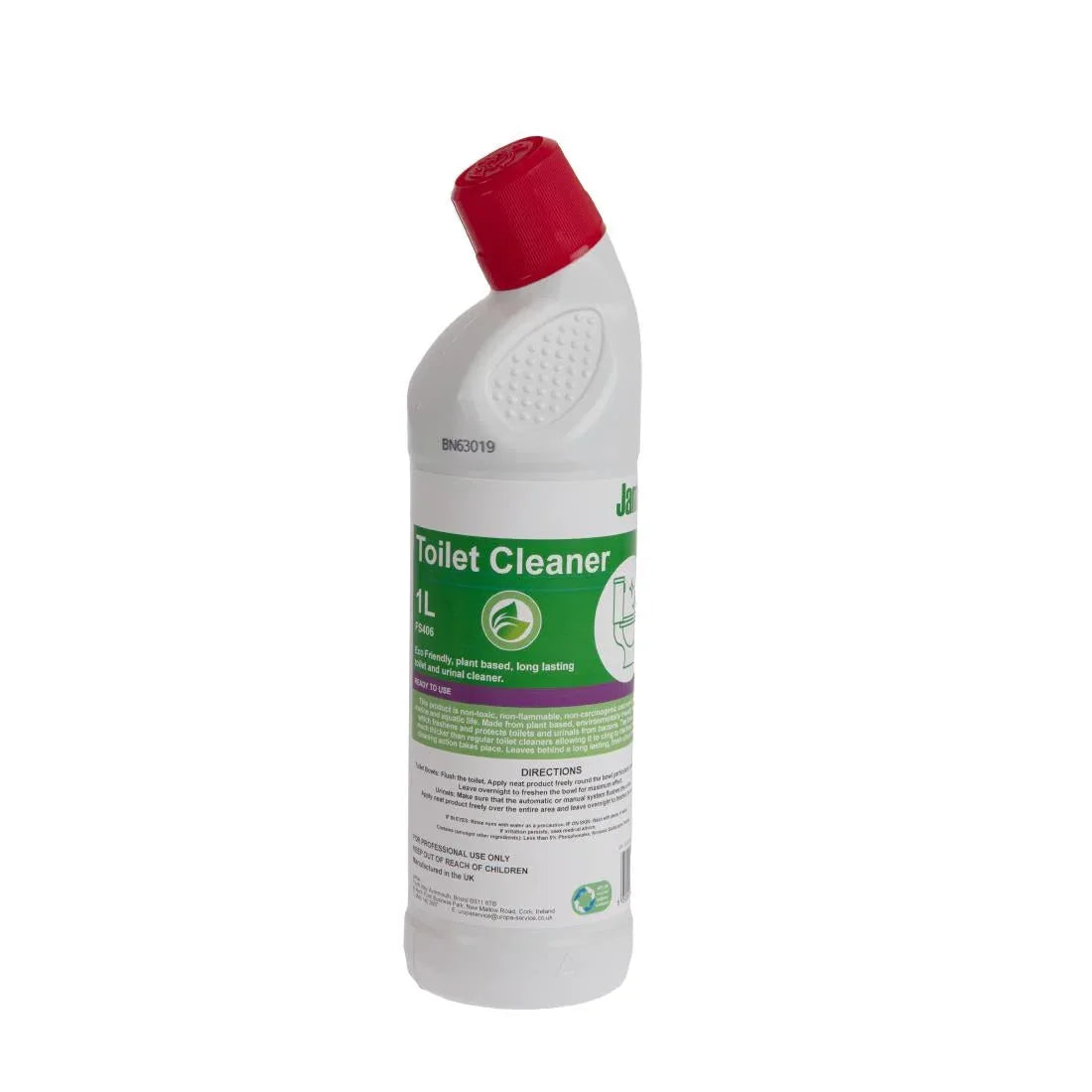 FS406 Jantex Green Toilet Cleaner Ready To Use 1Ltr - JD Catering Equipment Solutions Ltd