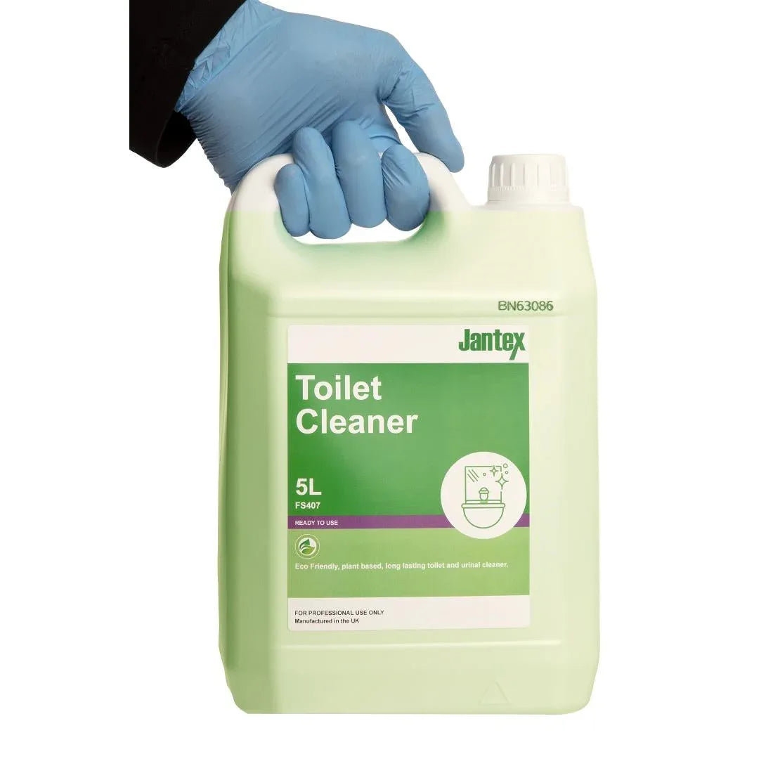 FS407 Jantex Green Toilet Cleaner Ready To Use 5Ltr - JD Catering Equipment Solutions Ltd