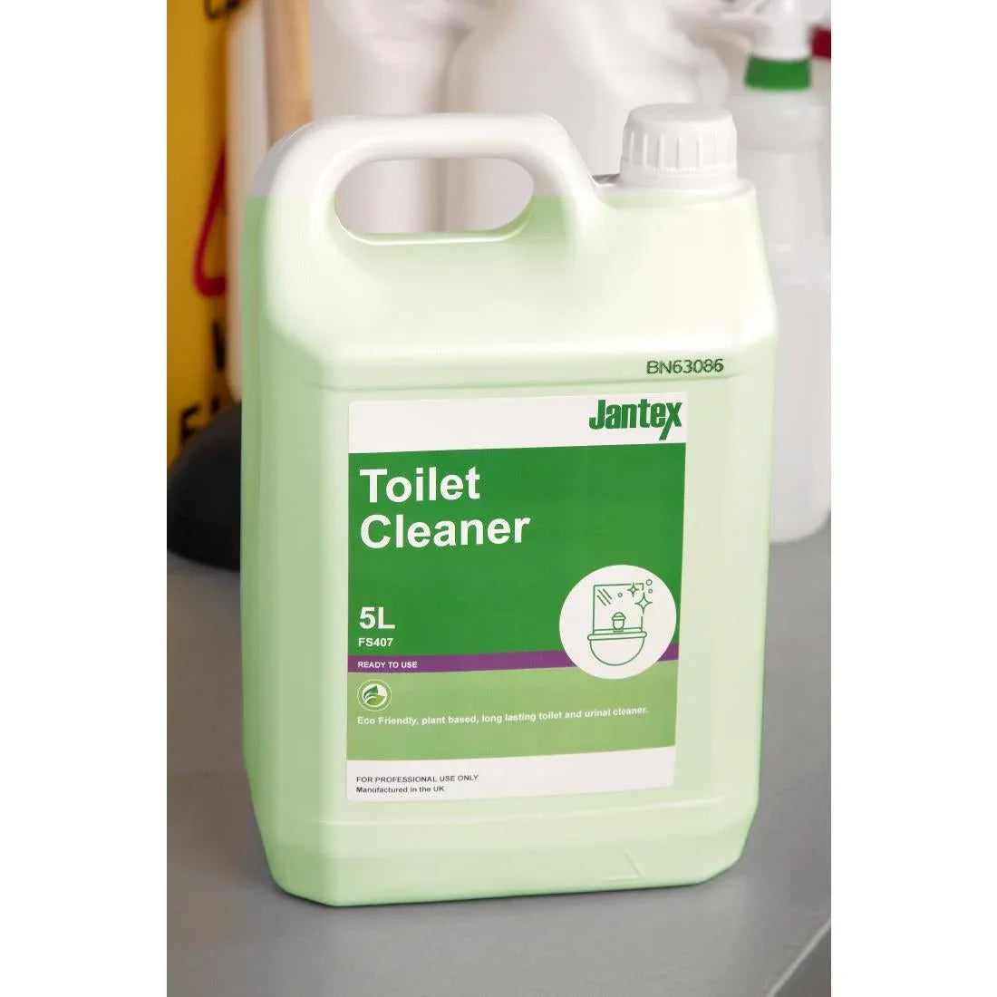 FS407 Jantex Green Toilet Cleaner Ready To Use 5Ltr - JD Catering Equipment Solutions Ltd
