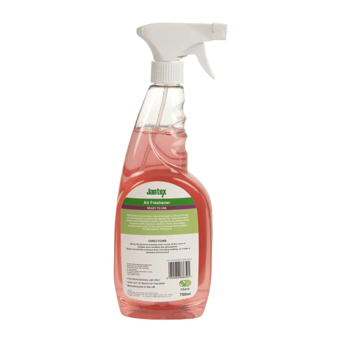 FS415 Jantex Green Air Freshener Cranberry Ready To Use 750ml - JD Catering Equipment Solutions Ltd