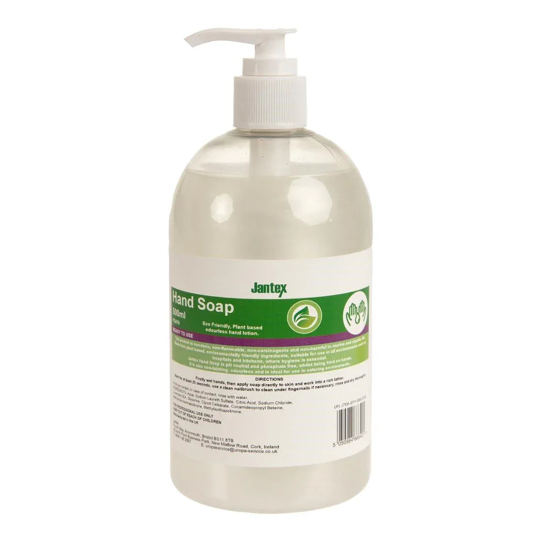 FS418 Jantex Green Hand Soap Lotion Ready To Use 500ml - JD Catering Equipment Solutions Ltd