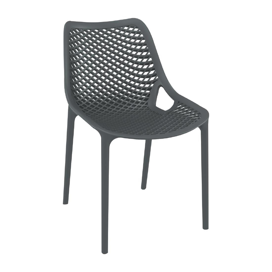 FS443 Air Side Chair Anthracite Grey (Pack of 4) JD Catering Equipment Solutions Ltd