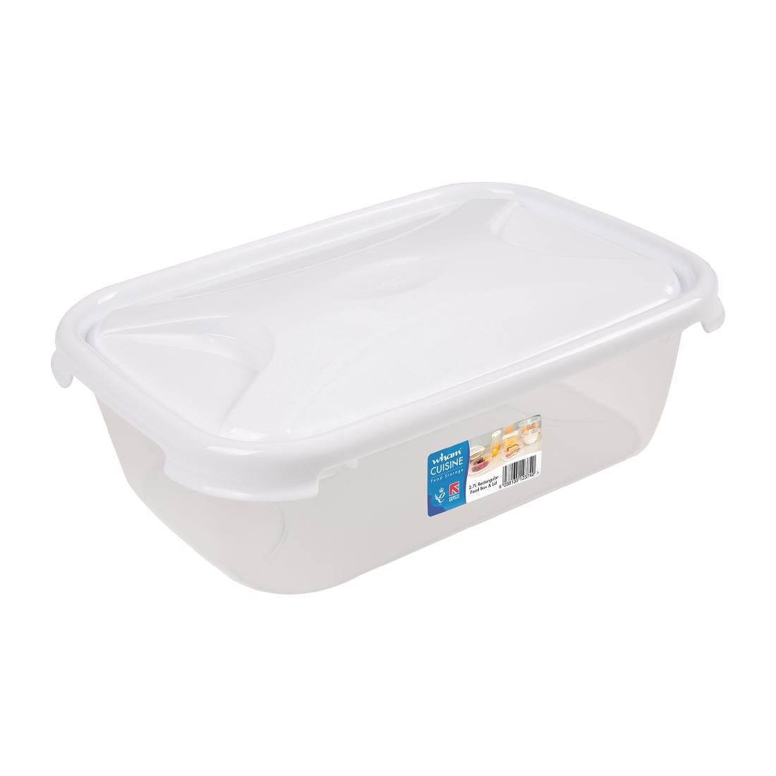 FS453 Wham Cuisine Polypropylene Rectangular Food Storage Box Container 2.7ltr JD Catering Equipment Solutions Ltd