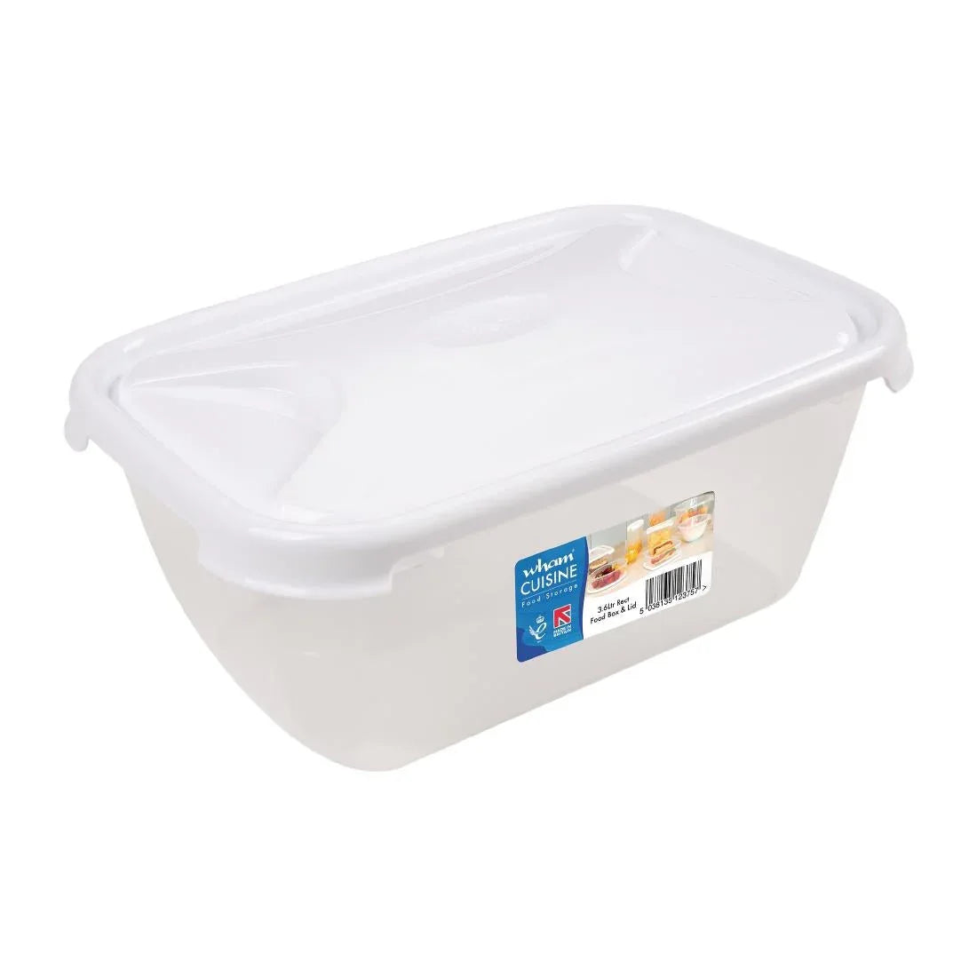 FS454 Wham Cuisine Polypropylene Rectangular Food Storage Box Container 3.6ltr - JD Catering Equipment Solutions Ltd