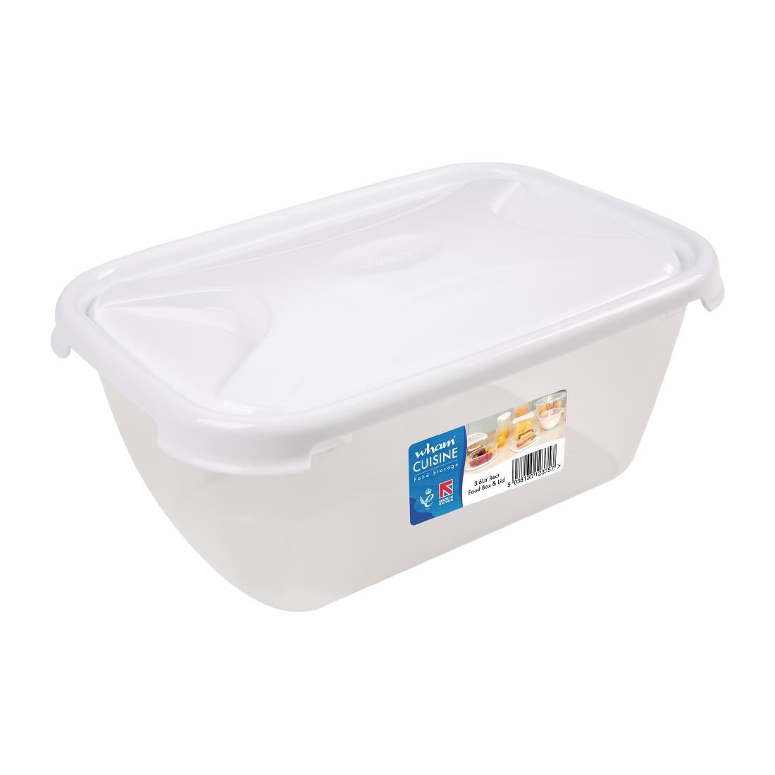 FS454 Wham Cuisine Polypropylene Rectangular Food Storage Box Container 3.6ltr JD Catering Equipment Solutions Ltd
