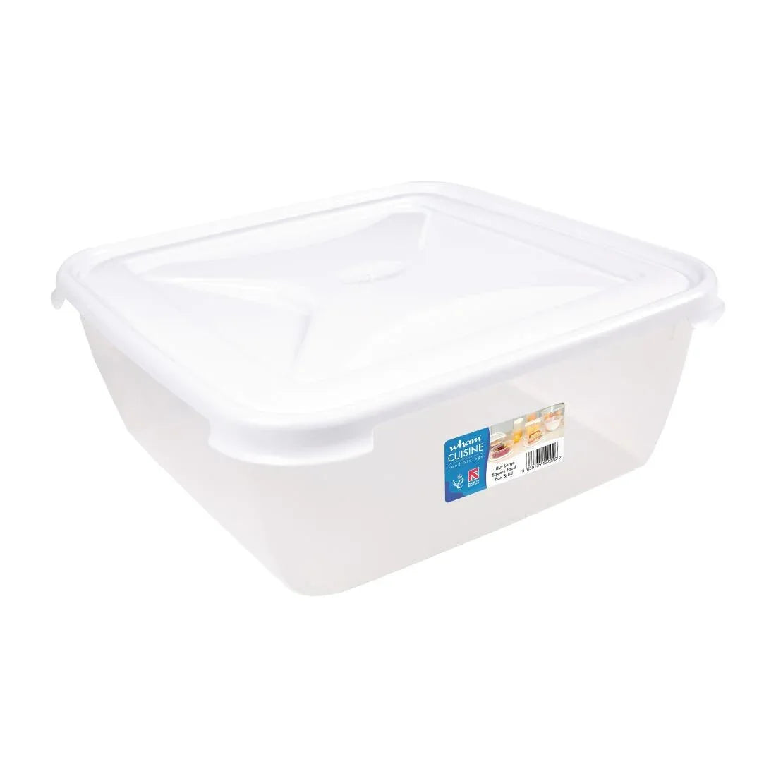 FS457 Wham Cuisine Polypropylene Square Food Storage Box Container 10ltr - JD Catering Equipment Solutions Ltd