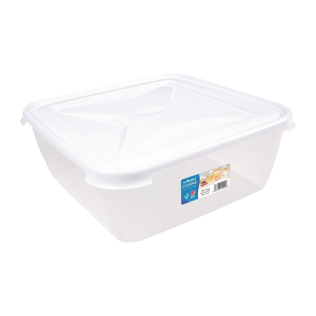 FS457 Wham Cuisine Polypropylene Square Food Storage Box Container 10ltr JD Catering Equipment Solutions Ltd