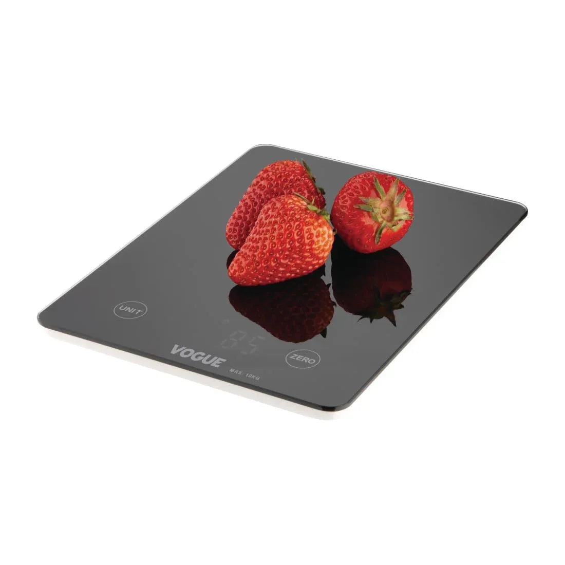 FS488 Vogue Digital Black Rectangular Scale 10kg - JD Catering Equipment Solutions Ltd