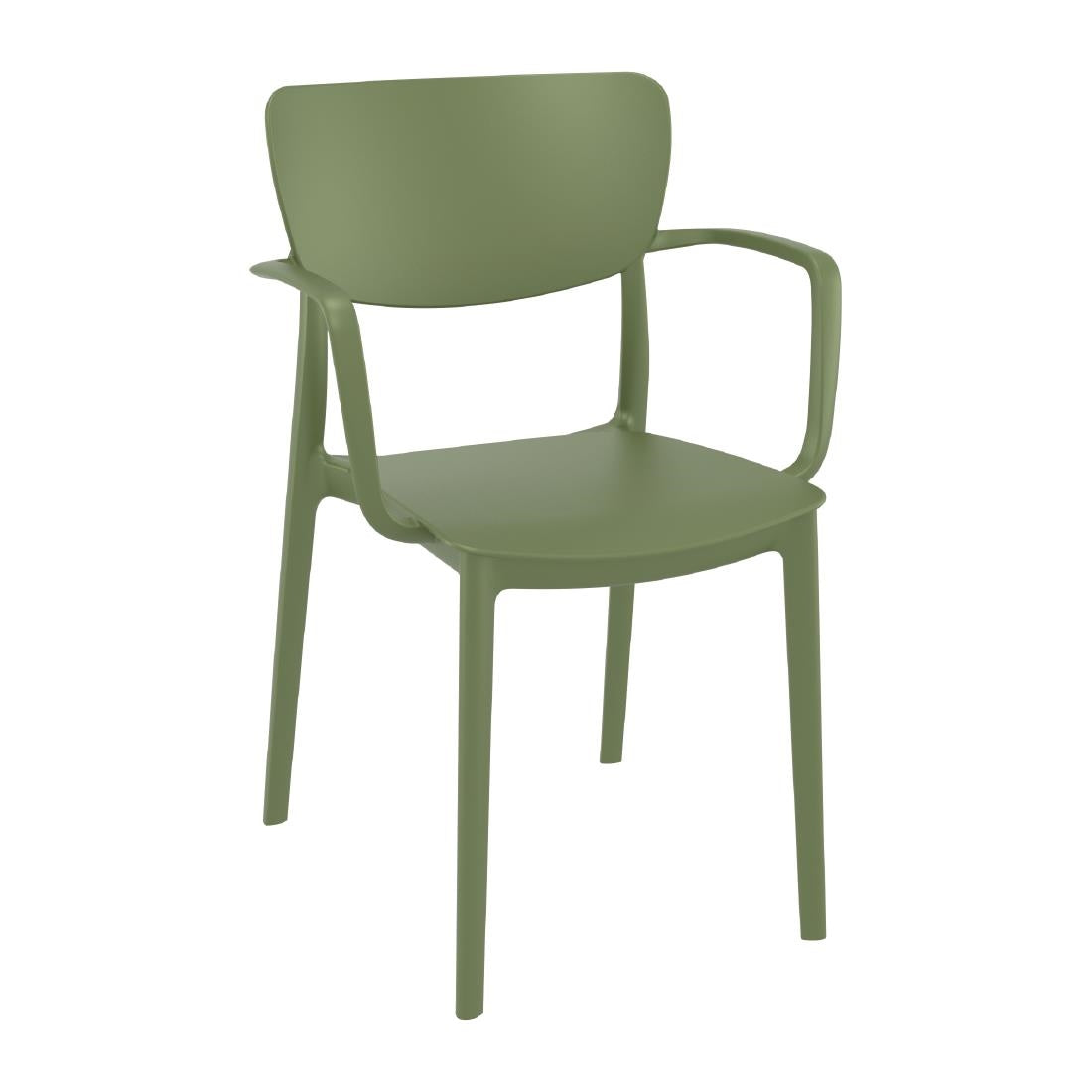 FS559 Lisa Arm Chair Olive Green JD Catering Equipment Solutions Ltd