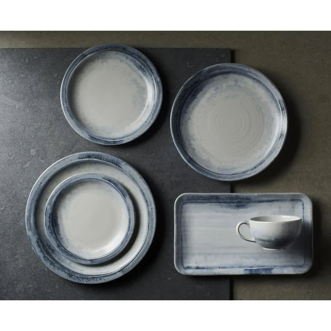 FS768 Dudson Makers Finca Limestone Nova Plate 179mm (Pack of 12) - JD Catering Equipment Solutions Ltd
