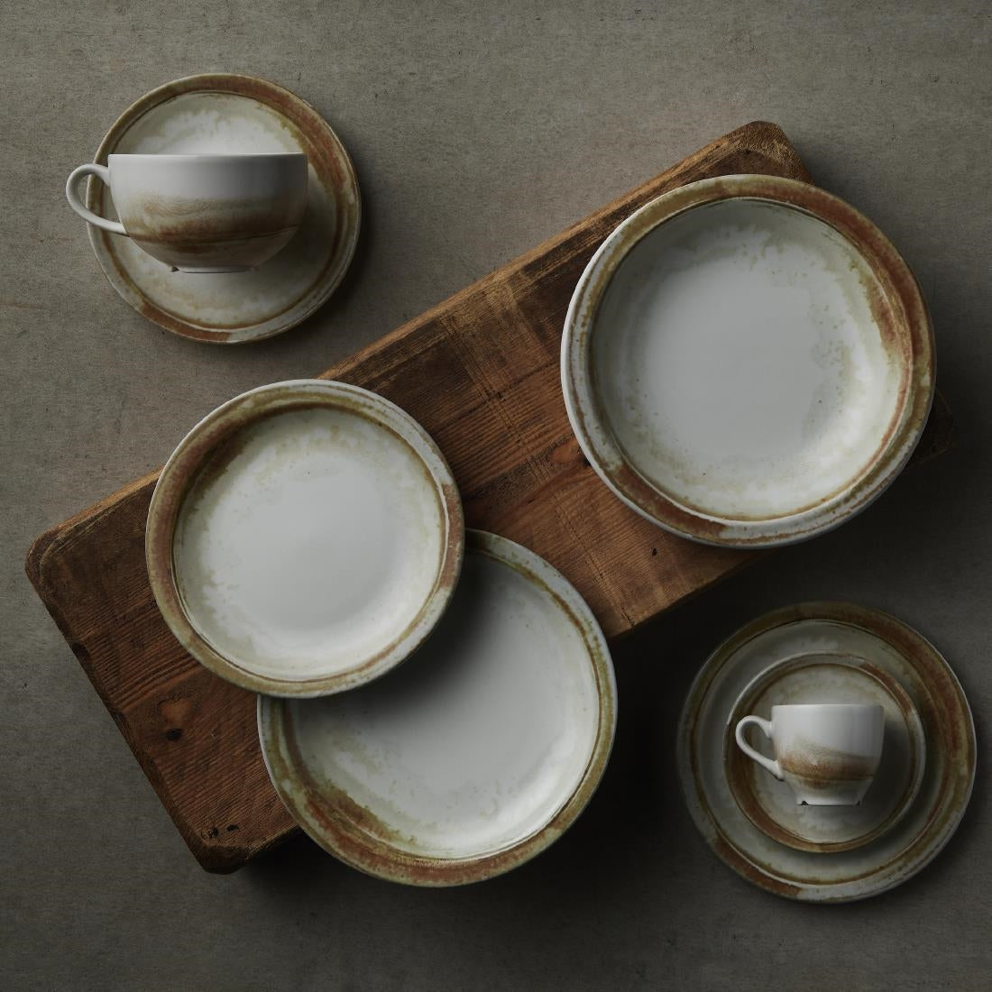 FS783 Dudson Makers Finca Sandstone Cappuccino Cup 340ml (Pack of 12) JD Catering Equipment Solutions Ltd