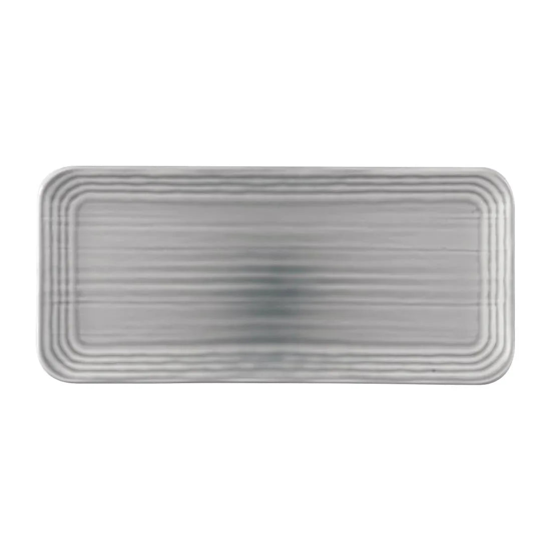FS799 Dudson Harvest Norse Organic Coupe Rect Platter Grey 338x155mm (Pack of 6) - JD Catering Equipment Solutions Ltd