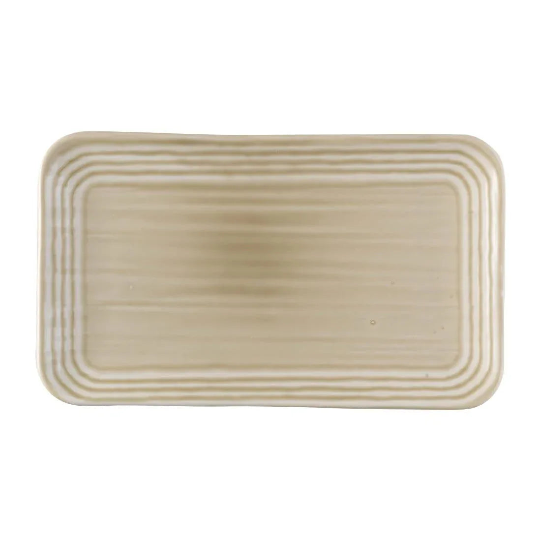 FS810 Dudson Harvest Norse Linen Organic Rect Plate 269x160mm (Pack of 12) - JD Catering Equipment Solutions Ltd