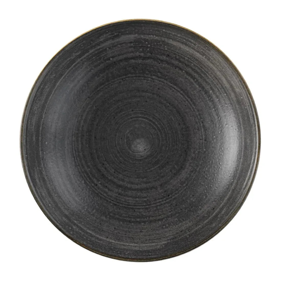 FS840 Churchill Stonecast Raw Evolve Coupe Bowl Black 248mm (Pack of 12) - JD Catering Equipment Solutions Ltd