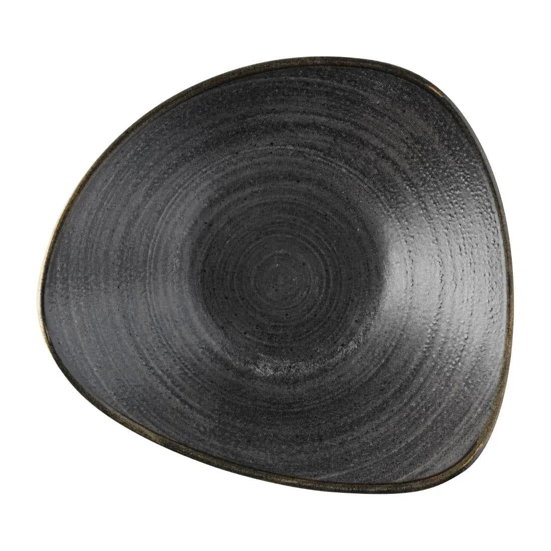 FS844 Churchill Stonecast Raw Lotus Bowl Black 229mm (Pack of 12) - JD Catering Equipment Solutions Ltd