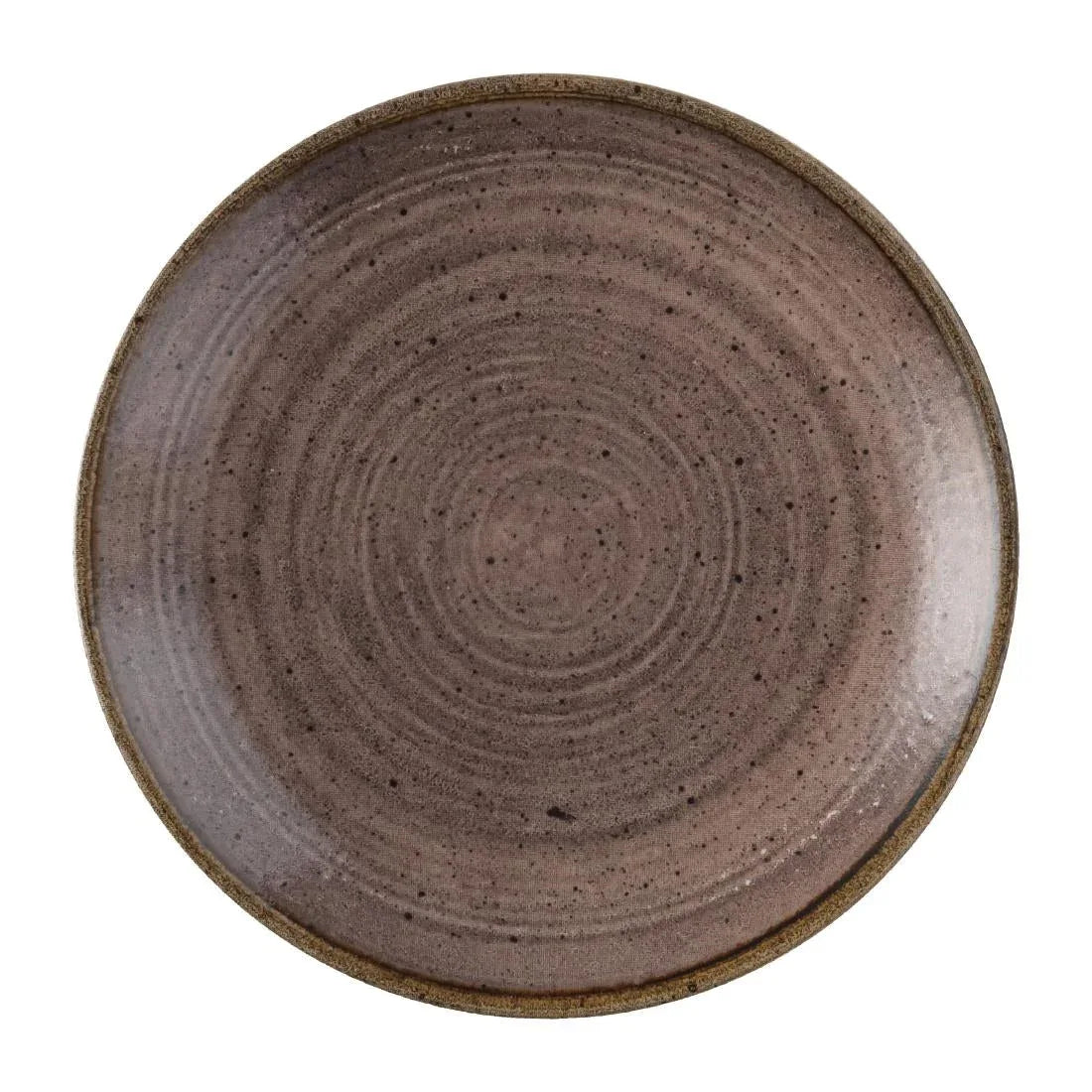 FS849 Churchill Stonecast Raw Evolve Coupe Plate Brown 165mm (Pack of 12) - JD Catering Equipment Solutions Ltd