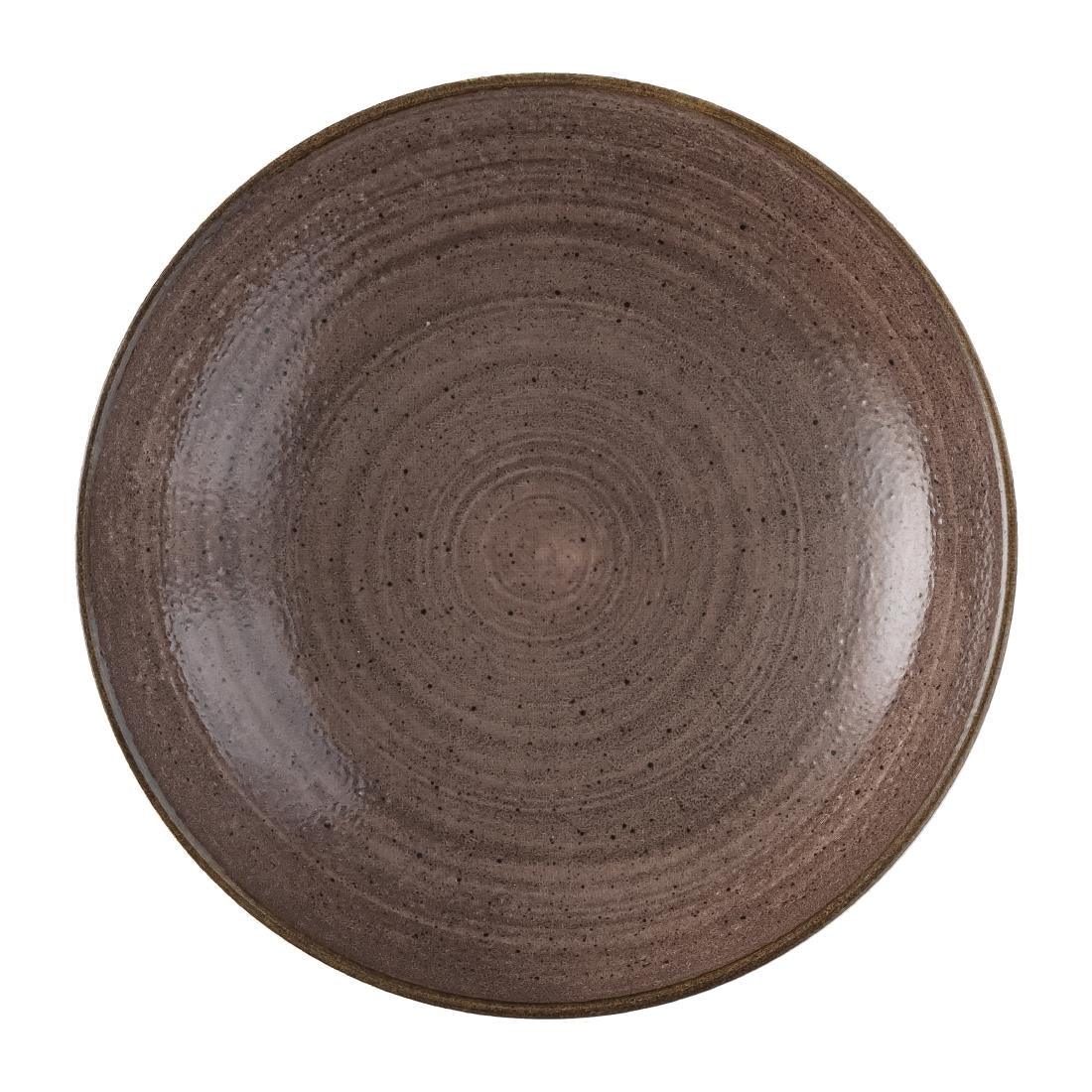 FS850 Churchill Stonecast Raw Evolve Coupe Bowl Brown 248mm (Pack of 12) - JD Catering Equipment Solutions Ltd