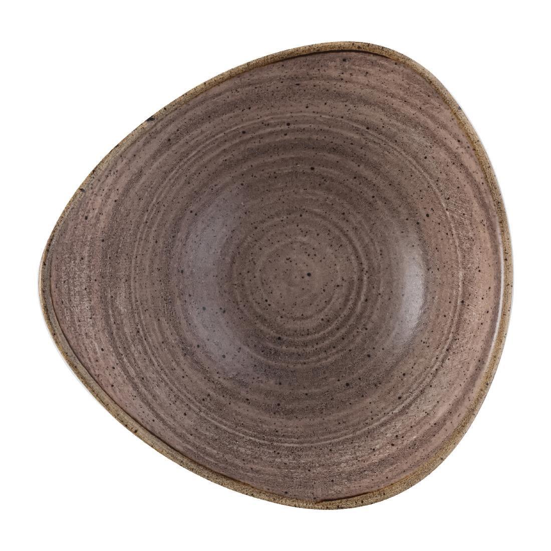 FS853 Churchill Stonecast Raw Lotus Plate Brown 229mm (Pack of 12) - JD Catering Equipment Solutions Ltd