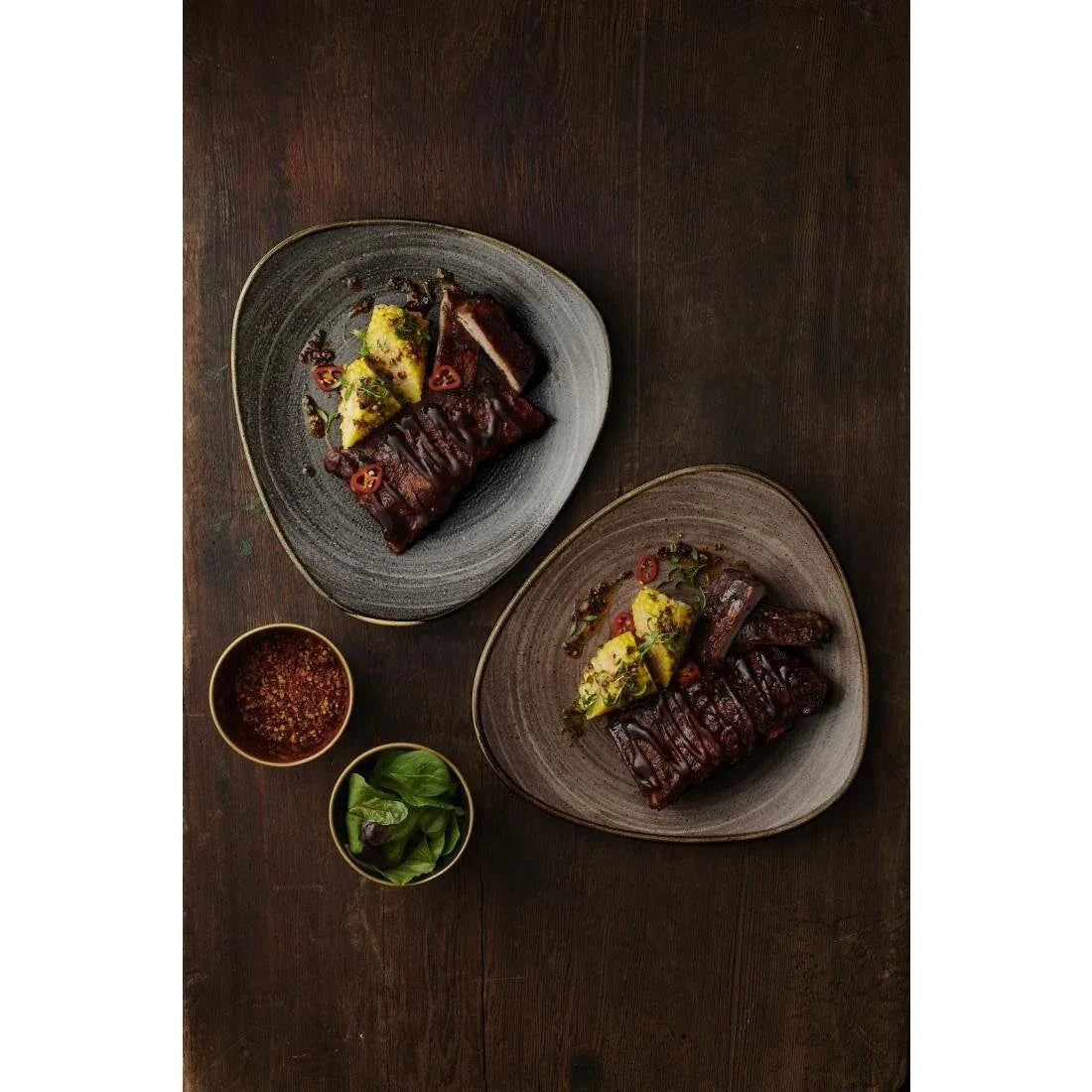 FS853 Churchill Stonecast Raw Lotus Plate Brown 229mm (Pack of 12) - JD Catering Equipment Solutions Ltd