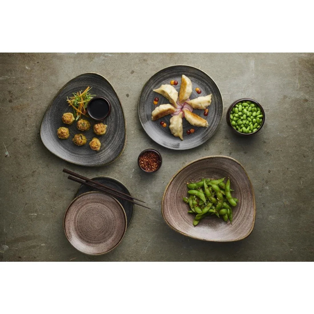 FS855 Churchill Stonecast Raw Lotus Bowl Brown 178mm (Pack of 12) - JD Catering Equipment Solutions Ltd