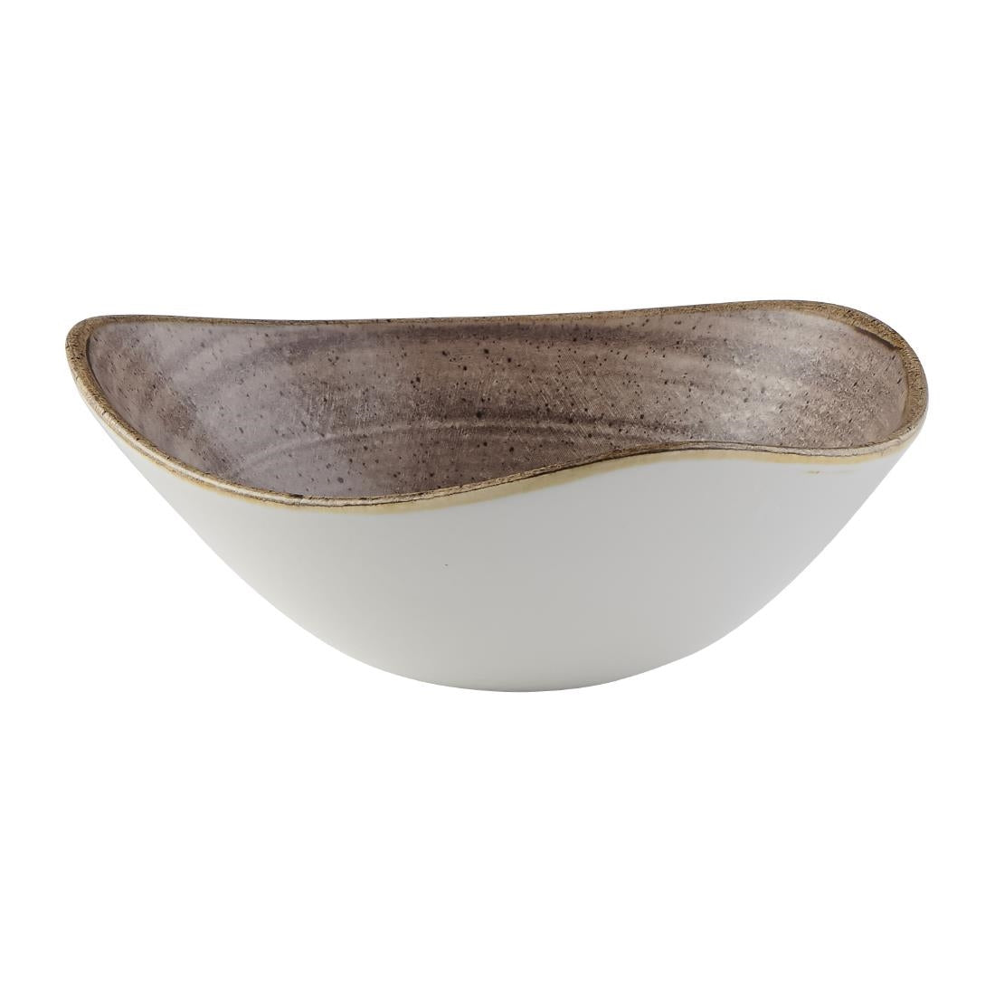 FS855 Churchill Stonecast Raw Lotus Bowl Brown 178mm (Pack of 12) JD Catering Equipment Solutions Ltd