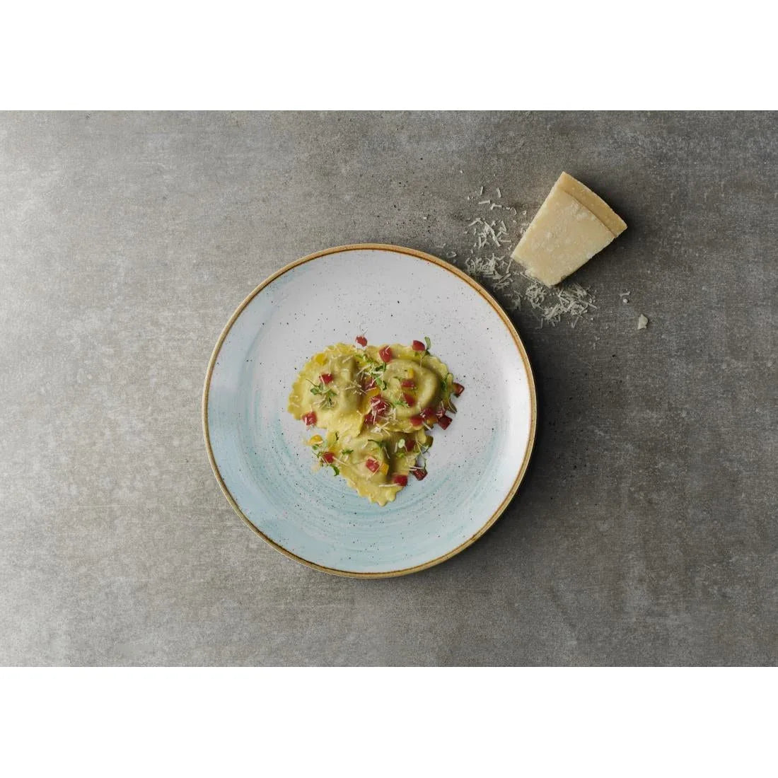FS857 Churchill Stonecast Accents Evolve Coupe Plate Duck egg 260mm (Pack of 12) - JD Catering Equipment Solutions Ltd