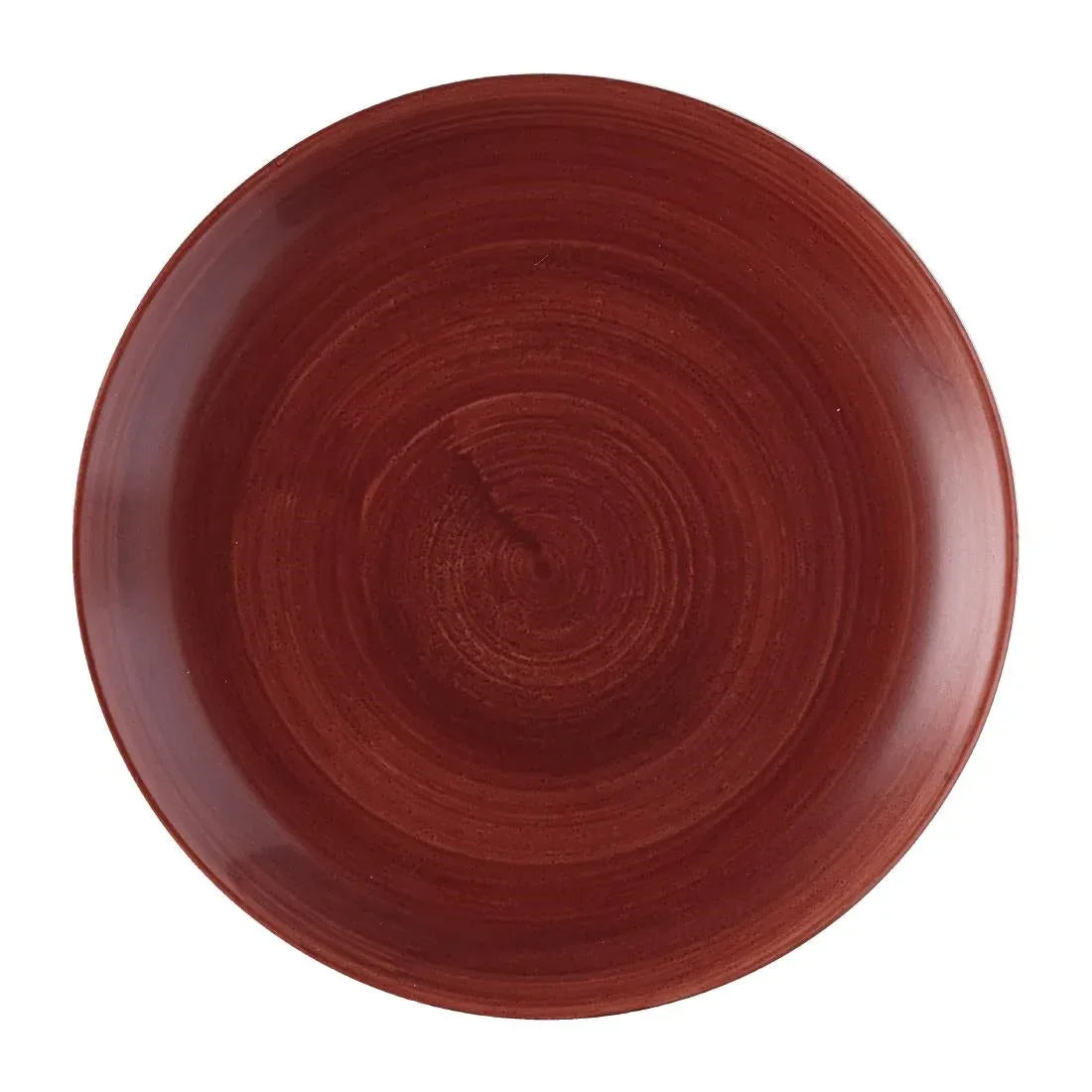 FS883 Churchill Stonecast Patina Evolve Coupe Plate Red Rust 165mm (Pack of 12) - JD Catering Equipment Solutions Ltd
