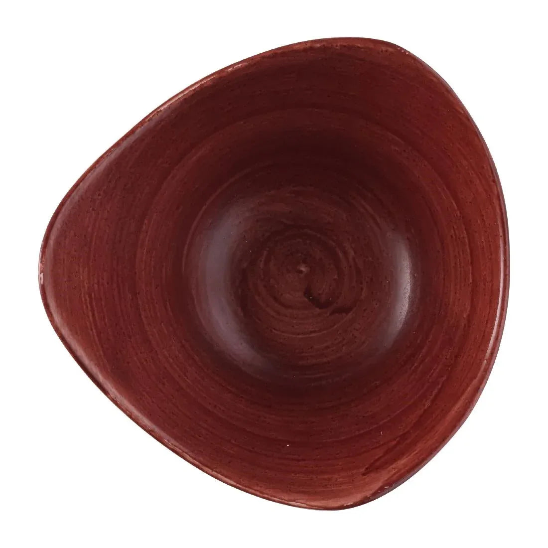 FS887 Churchill Stonecast Patina Triangular Bowl Red Rust 152mm (Pack of 12) - JD Catering Equipment Solutions Ltd