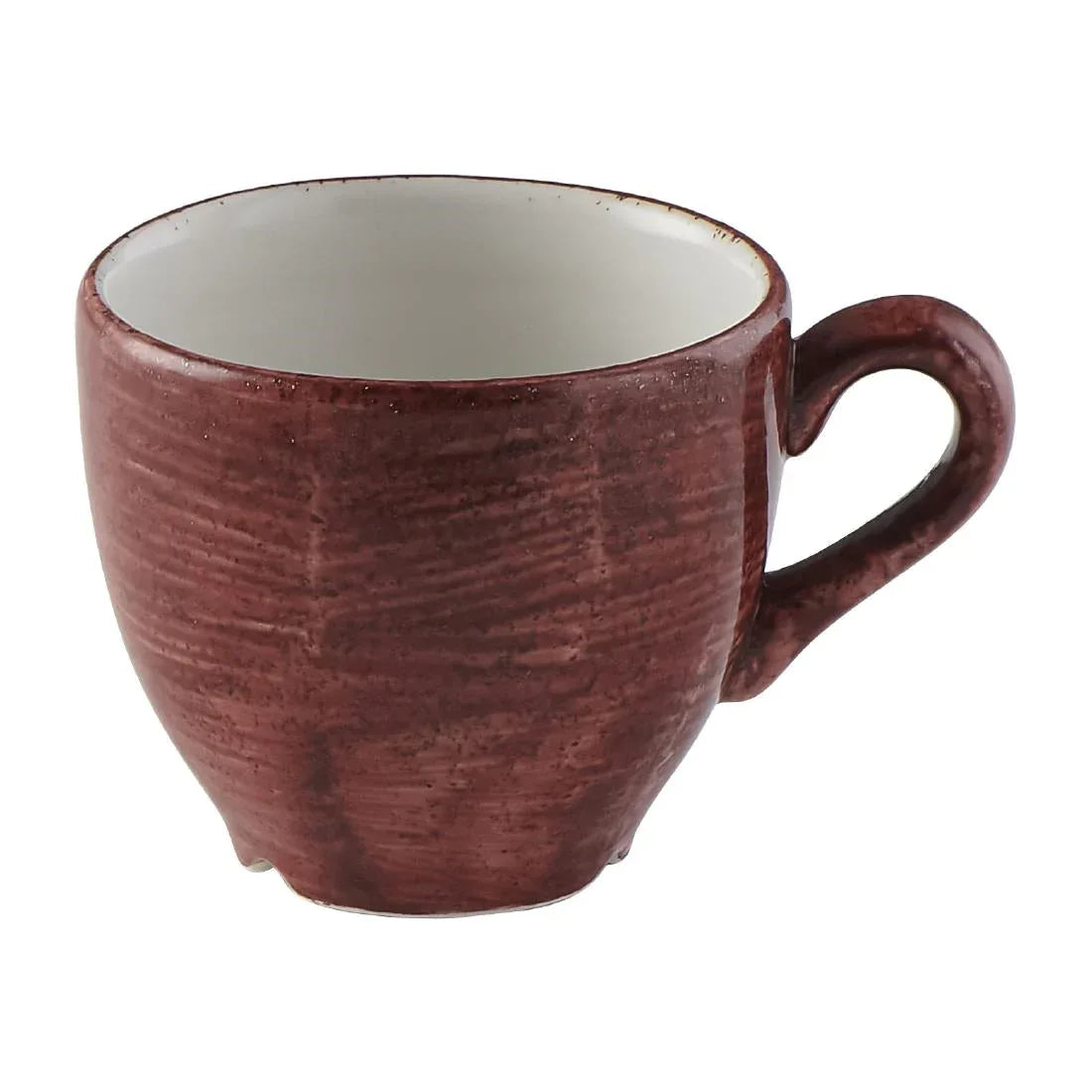 FS893 Churchill Stonecast Patina Espresso Cup Red Rust 99ml (Pack of 12) - JD Catering Equipment Solutions Ltd