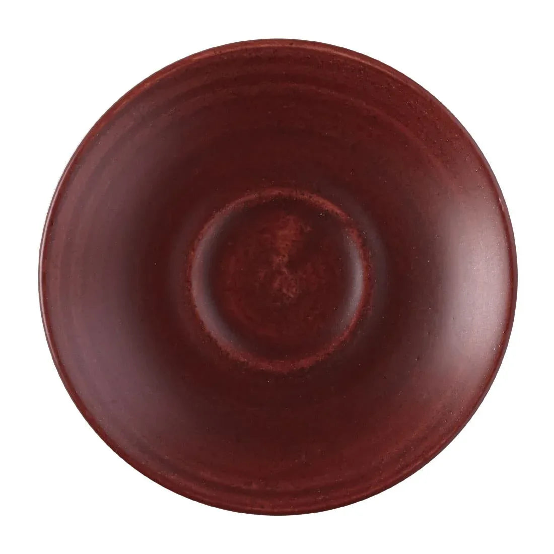 FS894 Churchill Stonecast Patina Espresso Saucer Red Rust 114mm (Pack of 12) - JD Catering Equipment Solutions Ltd