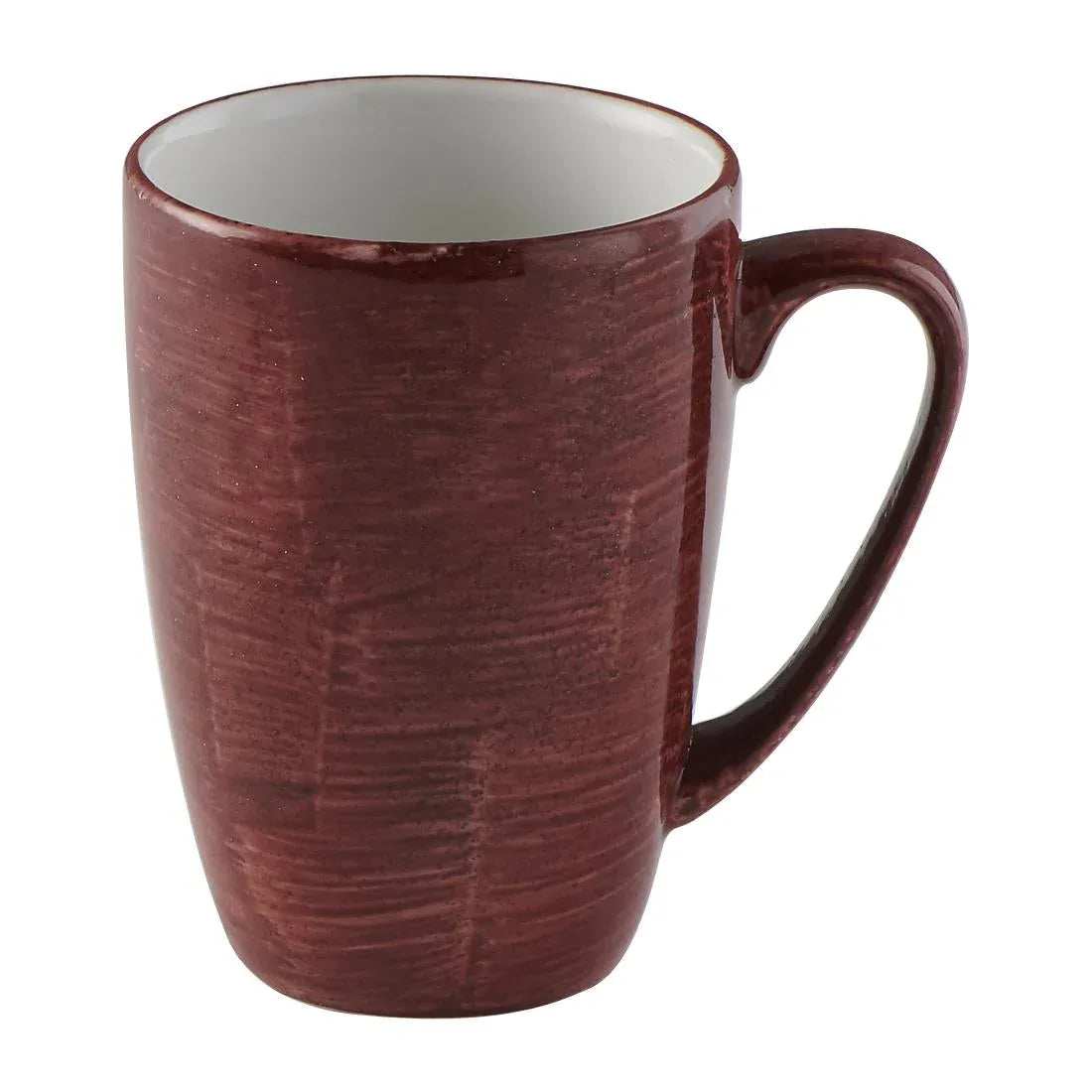 FS895 Churchill Stonecast Patina Profile Mug Red Rust 340ml (Pack of 12) - JD Catering Equipment Solutions Ltd
