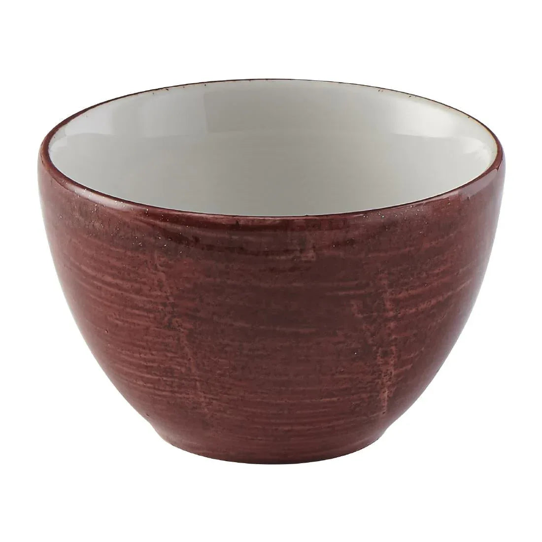 FS896 Churchill Stonecast Patina Profile Sugar Bowl Red Rust 227ml (Pack of 12) - JD Catering Equipment Solutions Ltd