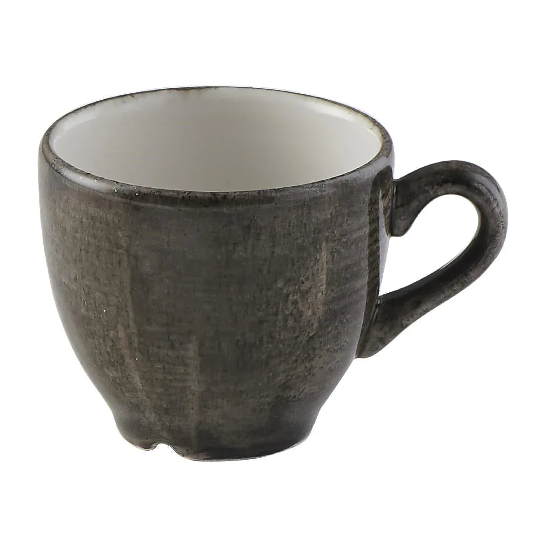 FS900 Churchill Stonecast Patina Espresso Cup Iron Black 99ml (Pack of 12) - JD Catering Equipment Solutions Ltd