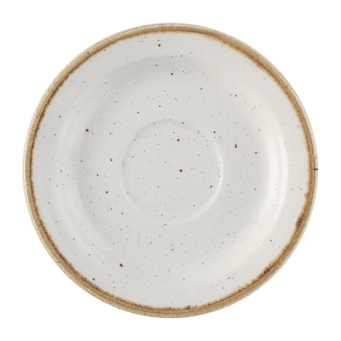 FS905 Churchill Stonecast Profile Saucer Barley White 150mm (Pack of 12) - JD Catering Equipment Solutions Ltd