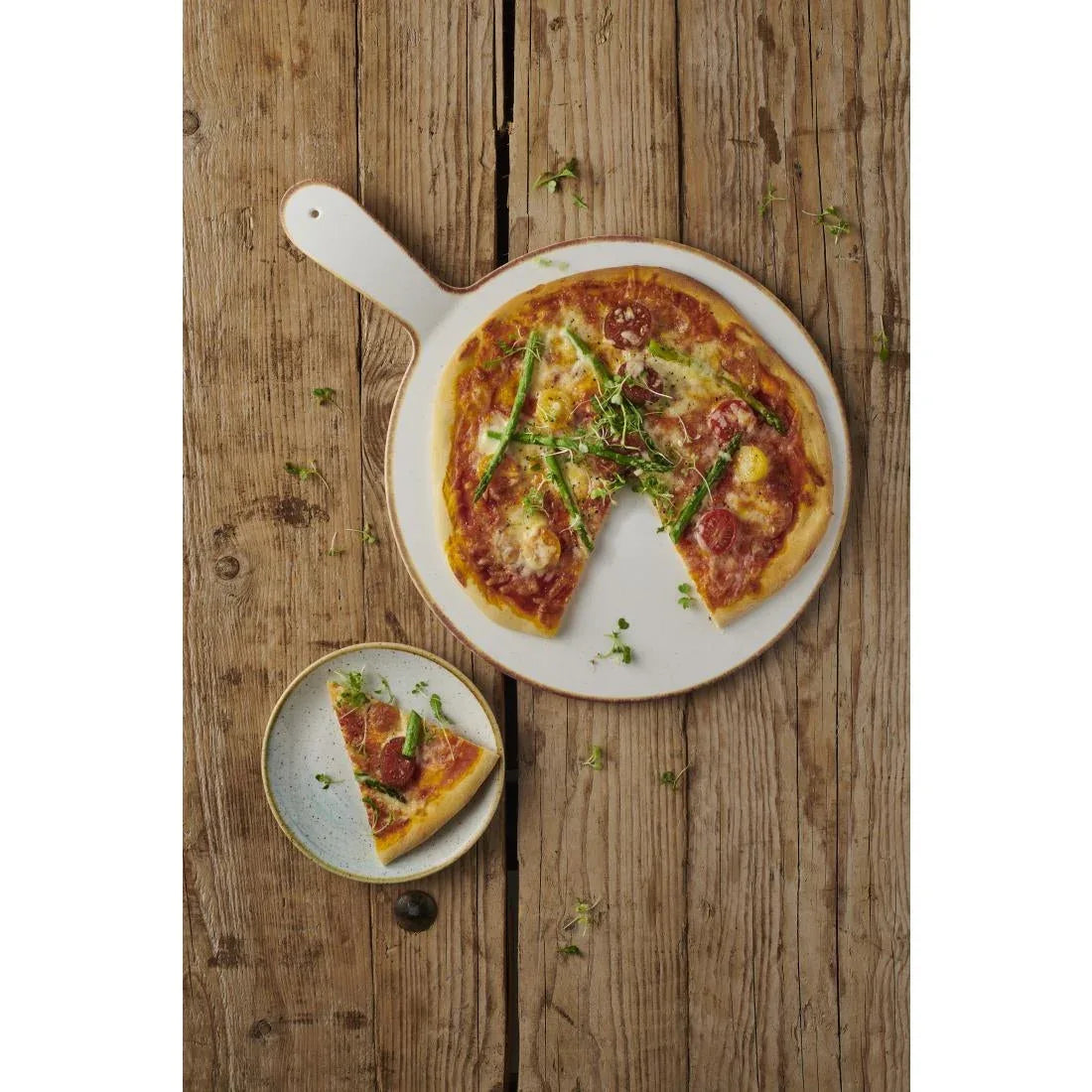 FS913 Churchill Stonecast Melamine Round Handled Paddle 318mm (Pack of 4) - JD Catering Equipment Solutions Ltd