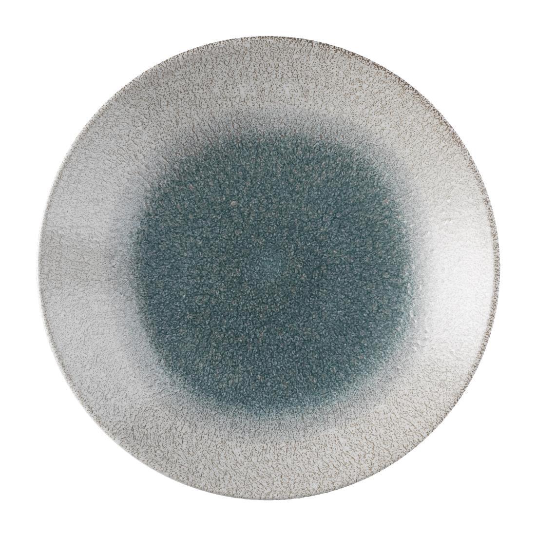 FS916 Churchill Raku Duo Agate Evolve Coupe Plate Topaz 286mm (Pack of 12) - JD Catering Equipment Solutions Ltd