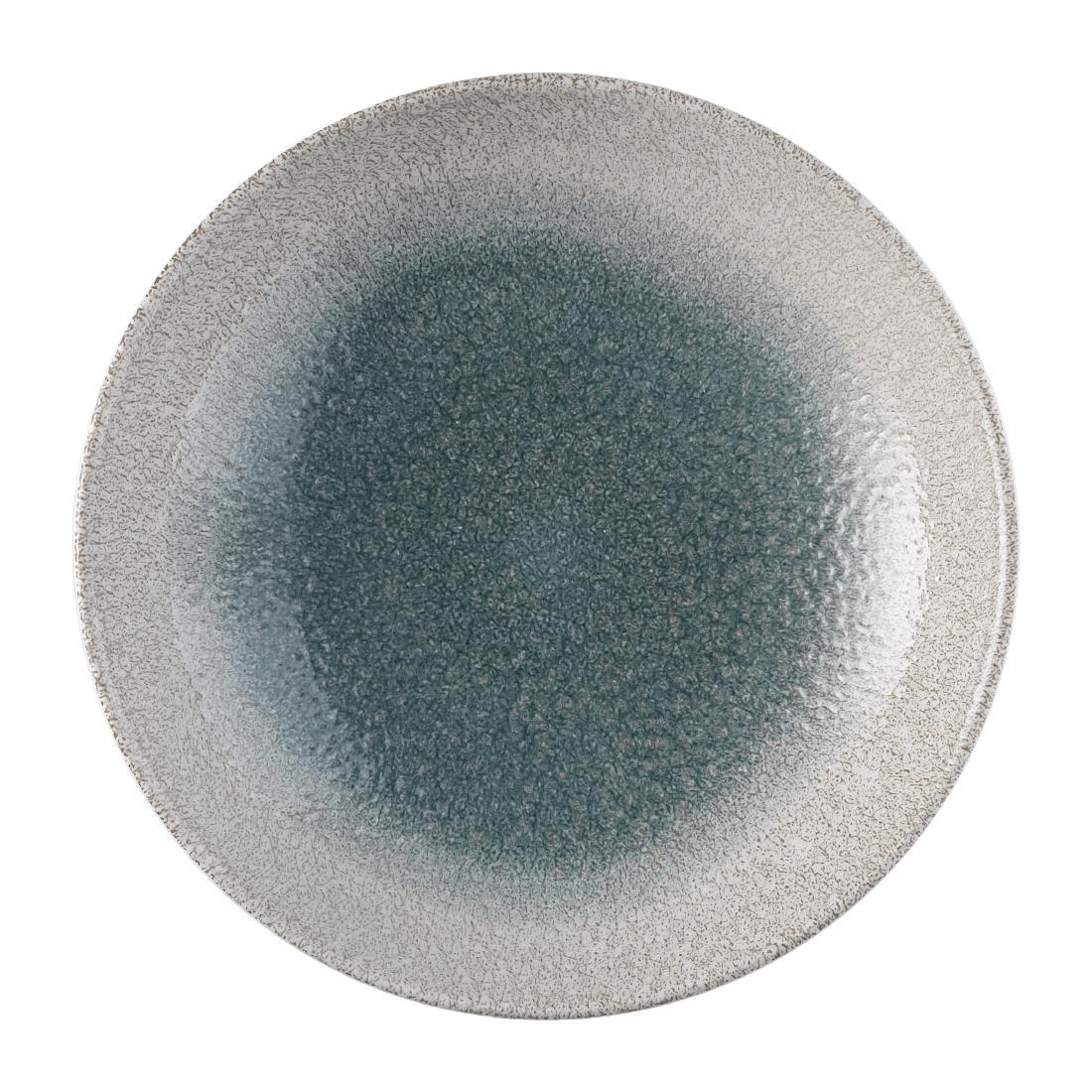 FS917 Churchill Raku Duo Agate Evolve Coupe Plate Topaz 260mm (Pack of 12) - JD Catering Equipment Solutions Ltd