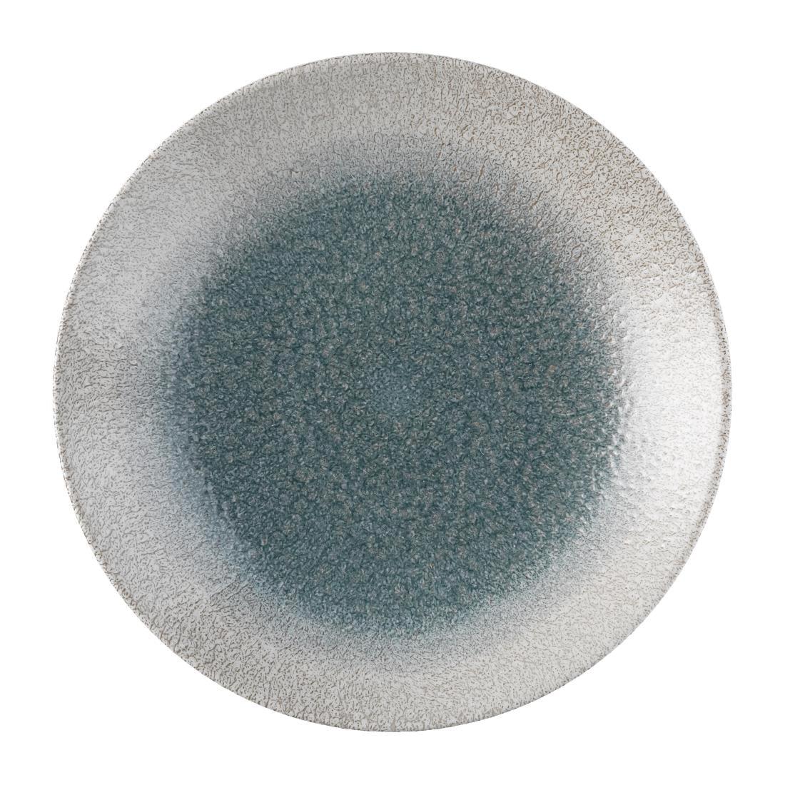 FS920 Churchill Raku Duo Agate Deep Coupe Plate Topaz 239mm (Pack of 12) - JD Catering Equipment Solutions Ltd