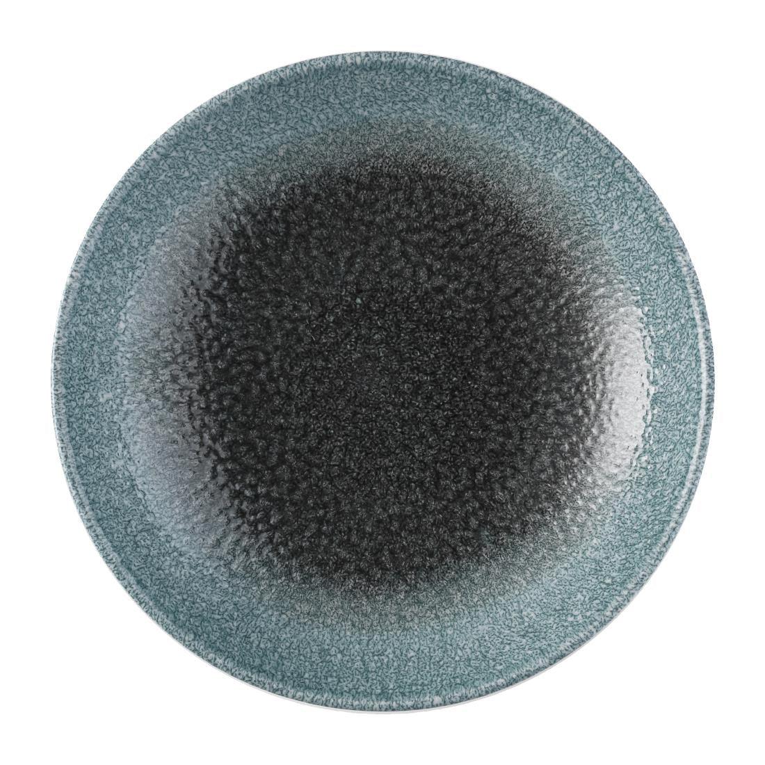 FS928 Churchill Raku Duo Deep Coupe Plate Topaz Quartz 239mm (Pack of 12) - JD Catering Equipment Solutions Ltd