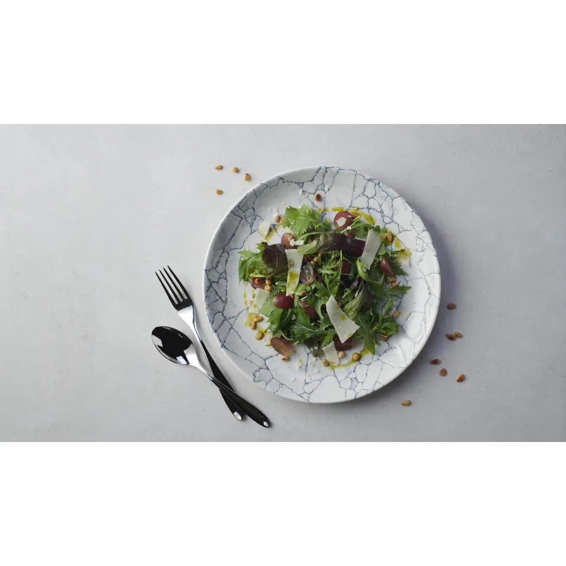 FS937 Churchill Studio Prints Kintsugi Pearl Evolve Coupe Plate Grey 286mm (Pack of 12) - JD Catering Equipment Solutions Ltd