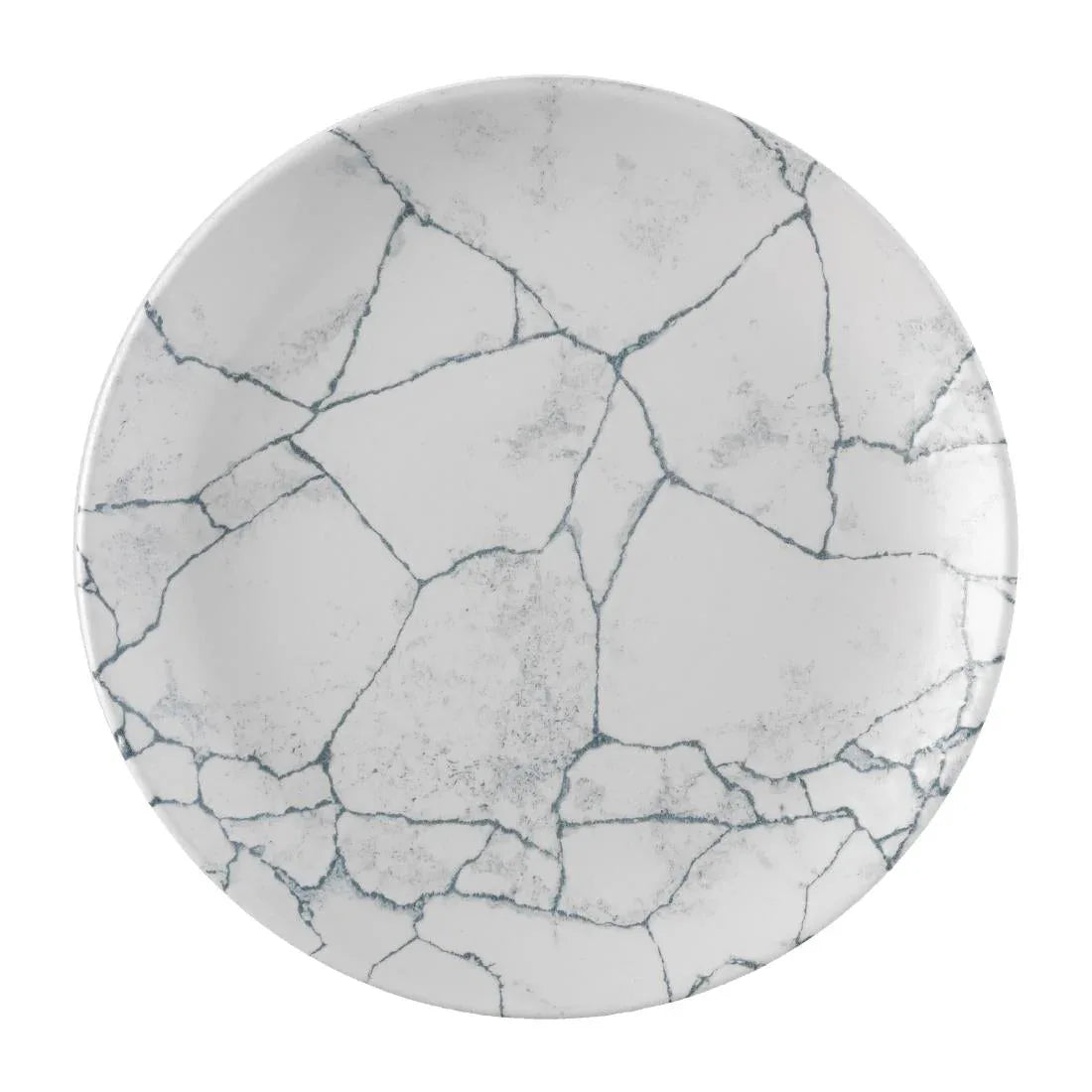 FS938 Churchill Studio Prints Kintsugi Pearl Evolve Coupe Plate Grey 260mm (Pack of 12) - JD Catering Equipment Solutions Ltd