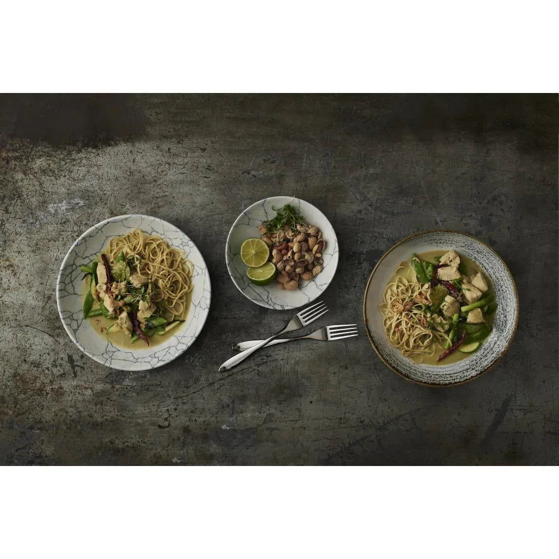 FS940 Churchill Studio Prints Kintsugi Pearl Evolve Coupe Bowl Grey 248mm (Pack of 12) - JD Catering Equipment Solutions Ltd