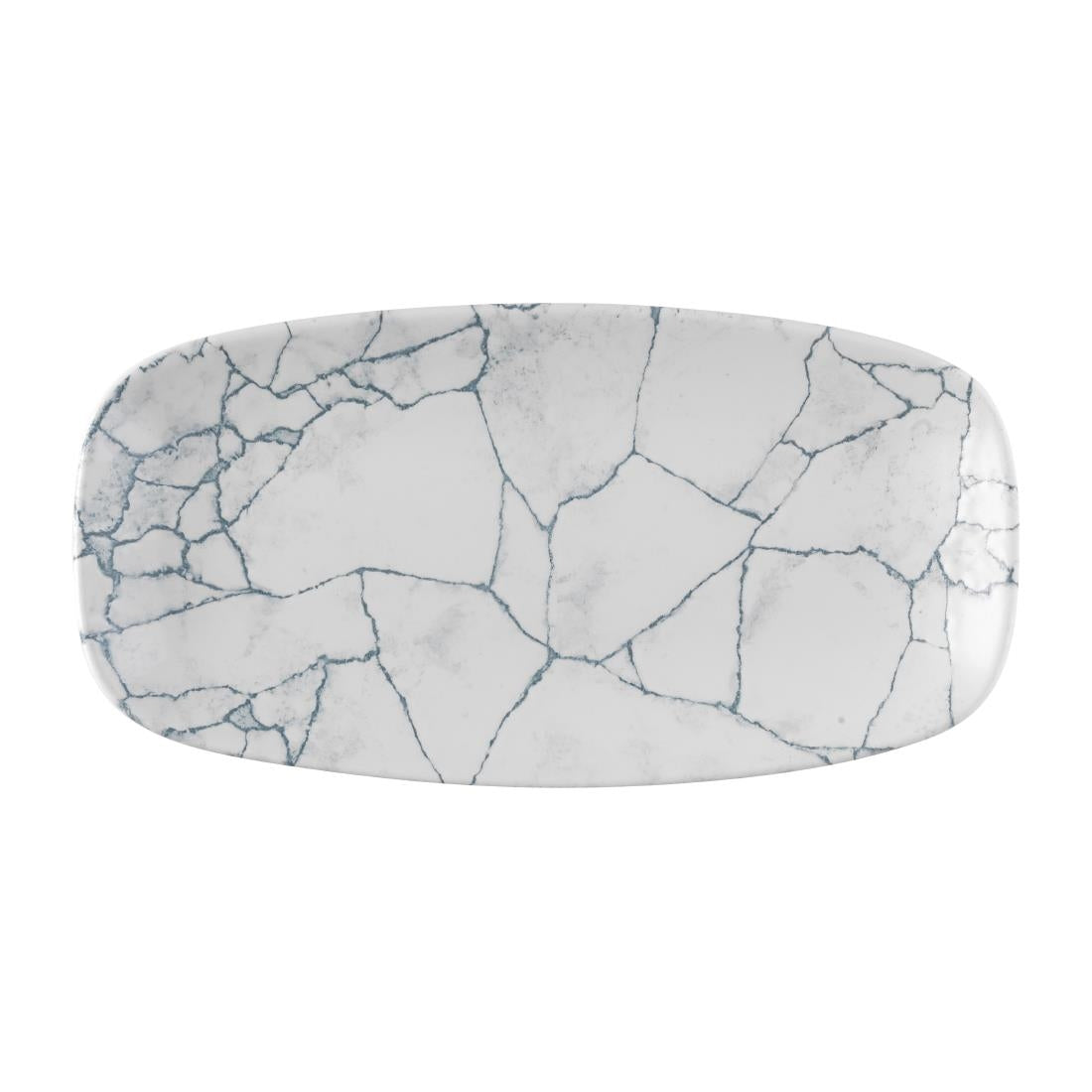 FS942 Churchill Studio Prints Kintsugi Pearl Chefs Oblong Plate Grey 287x152mm (Pack of 12) JD Catering Equipment Solutions Ltd