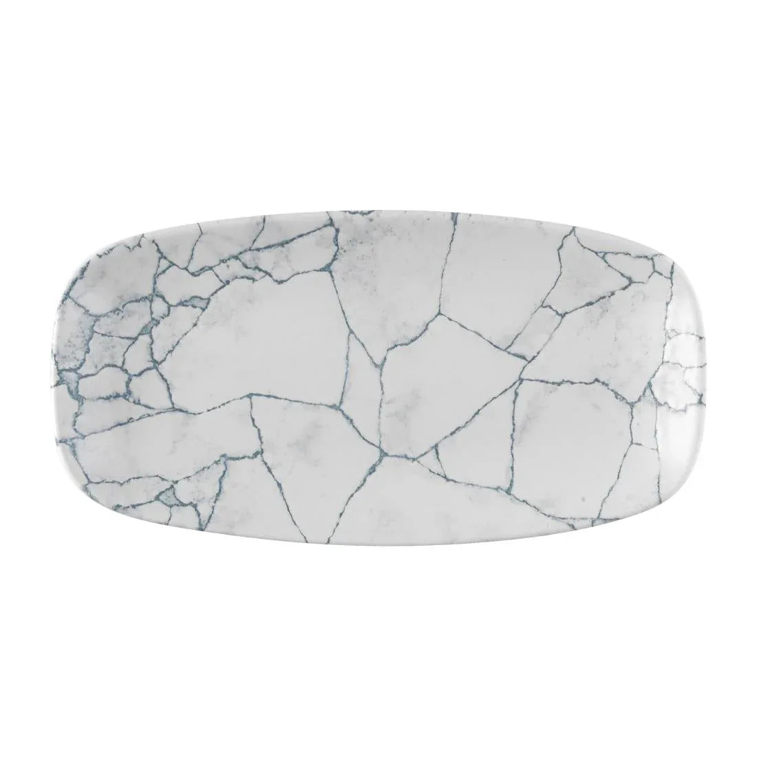 FS942 Churchill Studio Prints Kintsugi Pearl Chefs Oblong Plate Grey 287x152mm (Pack of 12) - JD Catering Equipment Solutions Ltd