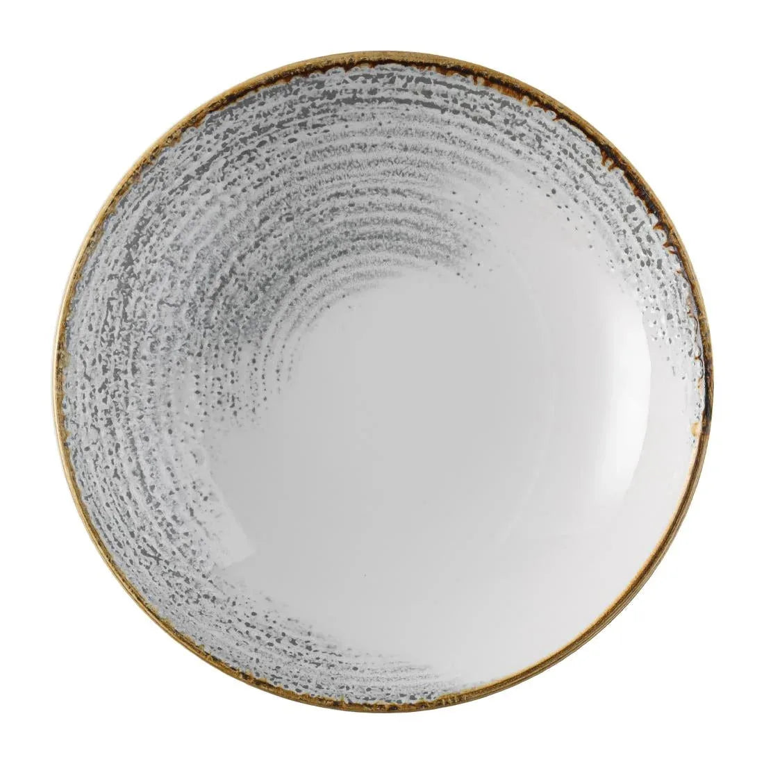 FS948 Churchill Studio Prints Homespun Accents Jasper Evolve Coupe Bowl Grey 248mm (Pack of 12) - JD Catering Equipment Solutions Ltd
